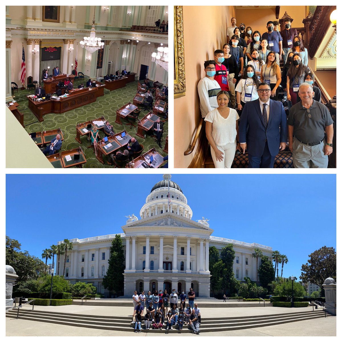 RCOE’s #MigrantEd of Coachella Valley visited our state’s capitol building in Sacramento 🐻. What a great opportunity to learn more about California history. They also visited @AsmEGarciaAD56 there! @WorldStrides