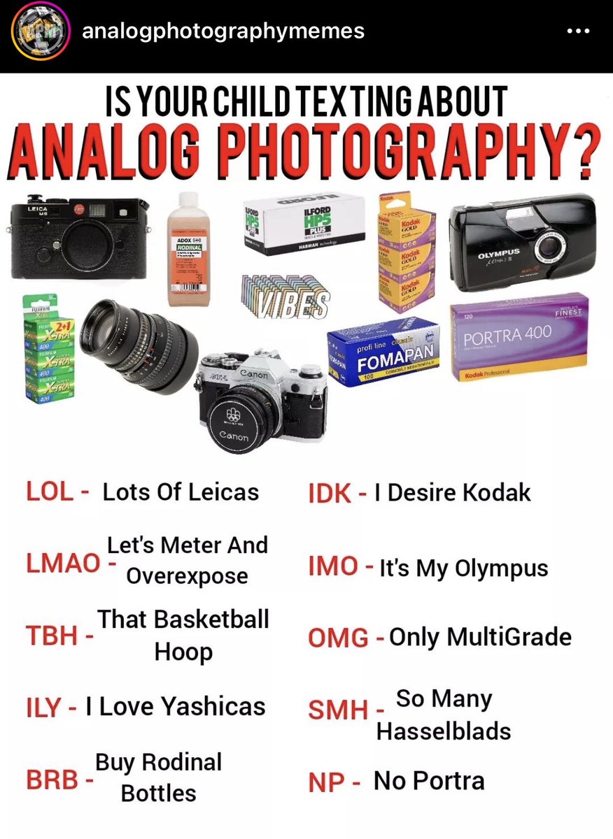 mlahlborn's tweet photo. make sure to check your kids phone! they may be on film photography https://t.co/zobdDe51AE