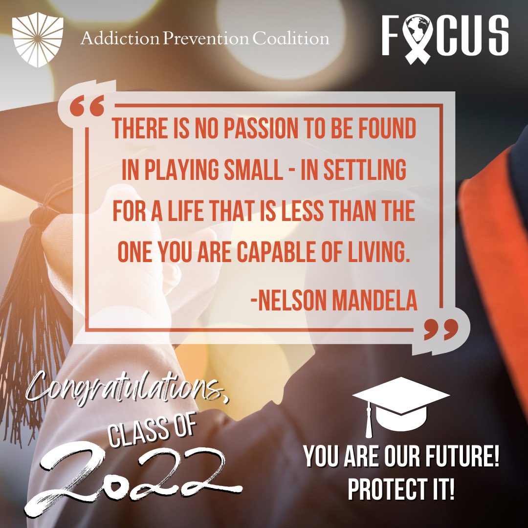 You are capable of greatness! Don't settle for anything less.

#Classof2022 #graduation #makingadifference #protectouryouth #protectourfuture #alabama #endaddictionbham #thefocusprogram