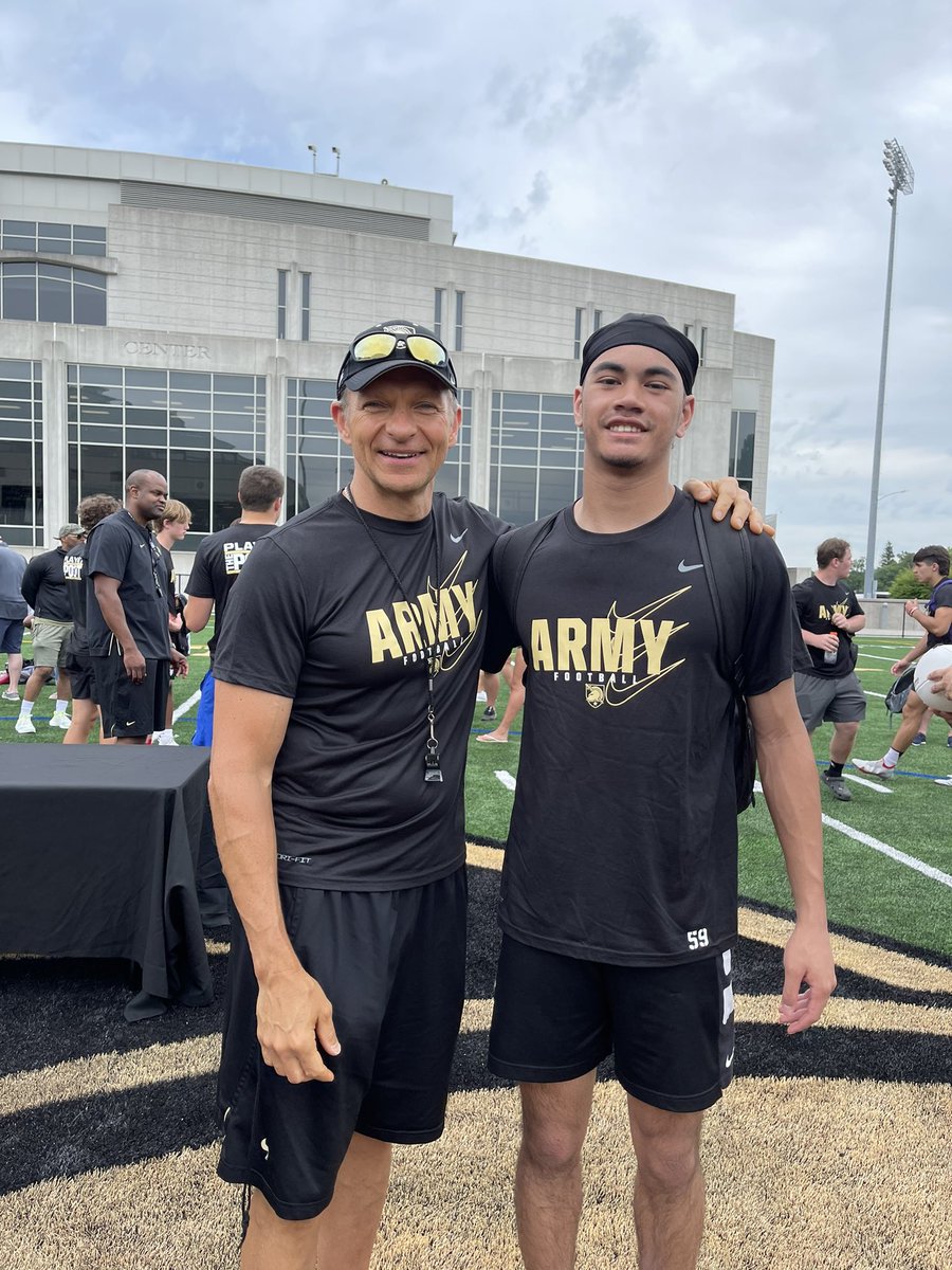 ChristosProctor's tweet photo. Had a great and productive time at the @ArmyWP_Football camp last Saturday!! https://t.co/yHlCPi6VUW
