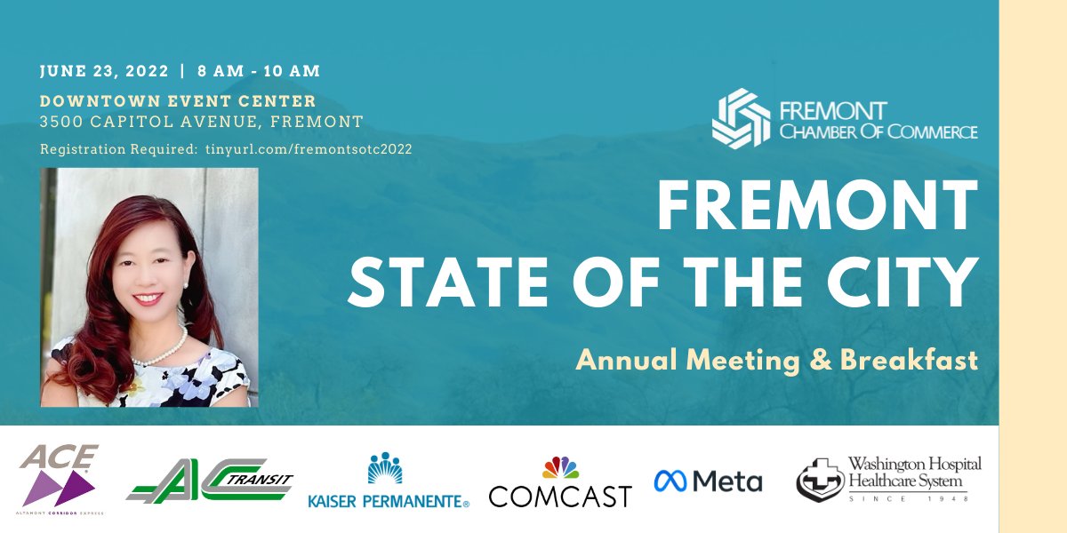 Attend the State of the City Address &amp; Breakfast 6/23, 8a @fremont_ca <a href="/LilyMei4Fremont/">Lily Mei</a> - mailchi.mp/6245bafc4514/s…