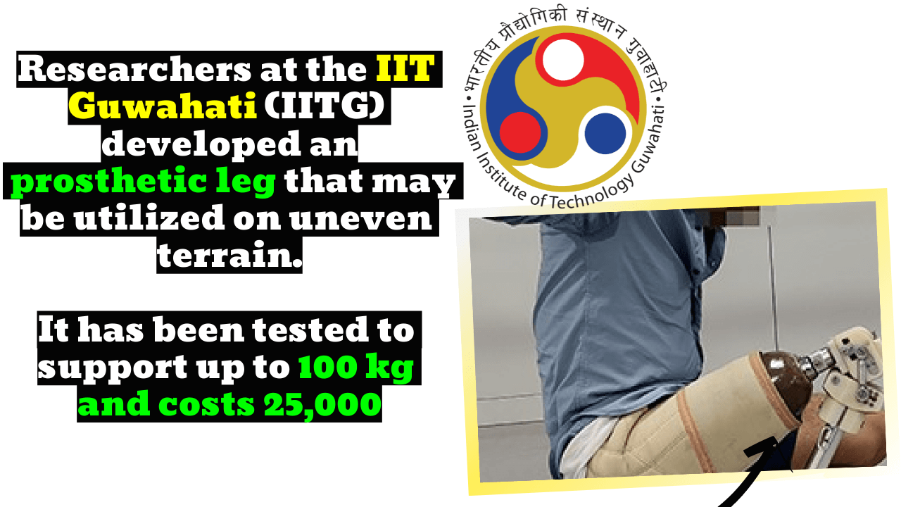 IIT Guwahati researchers have developed a prosthetic leg that can be used on uneven ground