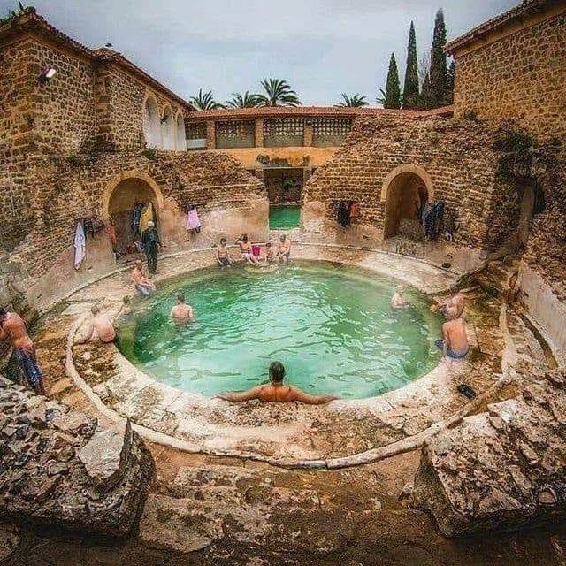 A 2000 year old public bathhouse from the Roman period is still used by locals in the town of Khenchela, Algeria.

#archaeohistories