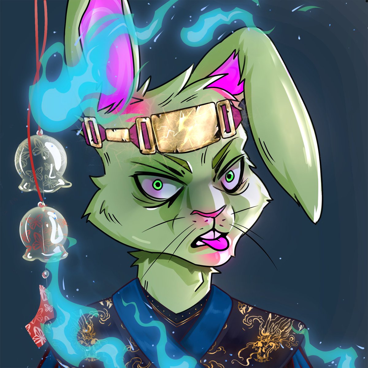 You don't want to get into a fight with this rabbit😵