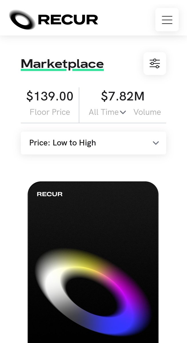 RecurFans's tweet photo. 🎯Analysis @RecurFans : 06/14/2022

💸Floor Price : 135💲
📈Volume : 7,8 M 💸
🎯Market Cap : 70 M💲

Get your #recur pass now  
@RecurForever Marketplace is here 
https://t.co/OWBL2b9kAN

#nfts #nftart #NFTCommunity #NFTCommumity #recur #recurfans  #veve #ECOmi #vevefam #NFTs https://t.co/7nkh8tGOZZ