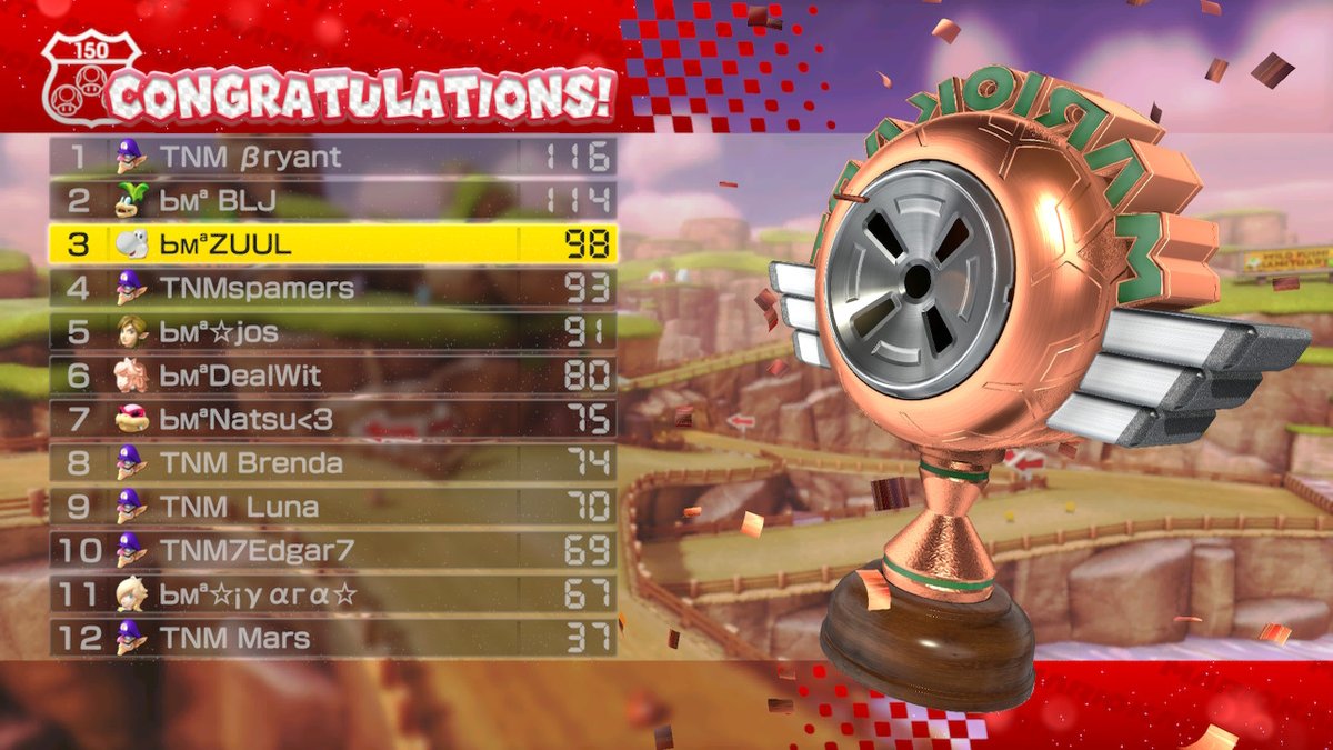 ZUUL_93's tweet image. New PB, I'll try and hit 100 soon!
#MK8D #NintendoSwitch