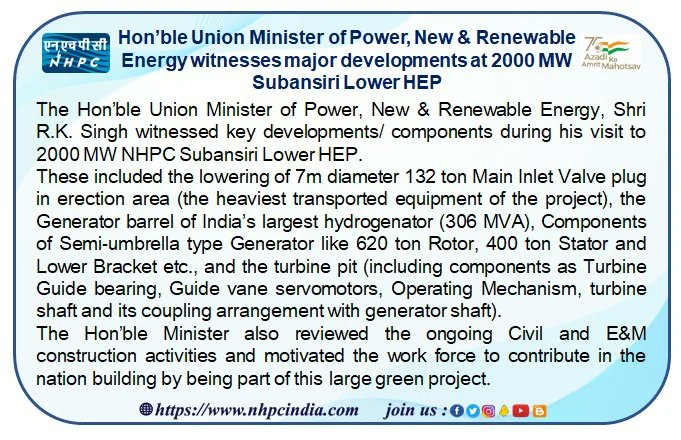 nhpcltd's tweet photo. https://t.co/2Z8sISlPVx