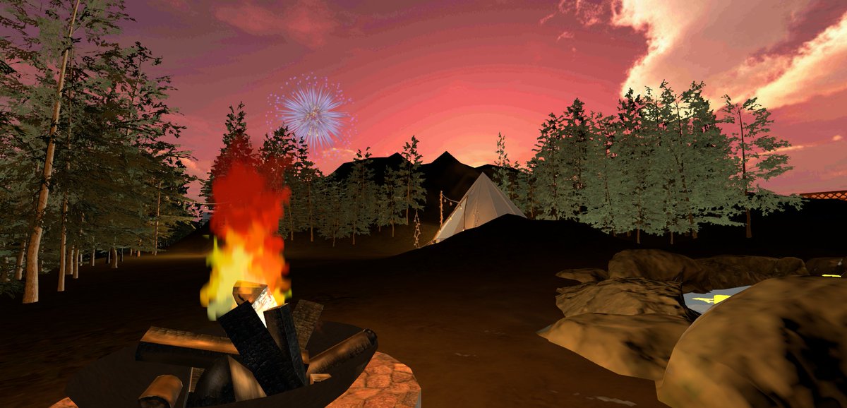 D8I9JTnOjqrdldC's tweet photo. 今日はkanonさんの
forest worldに来ました。
キャンプした気持ちになりました。
花火も綺麗で素敵なワールドでした。
#Cluster #forestworld https://t.co/j6bKG4TOvj