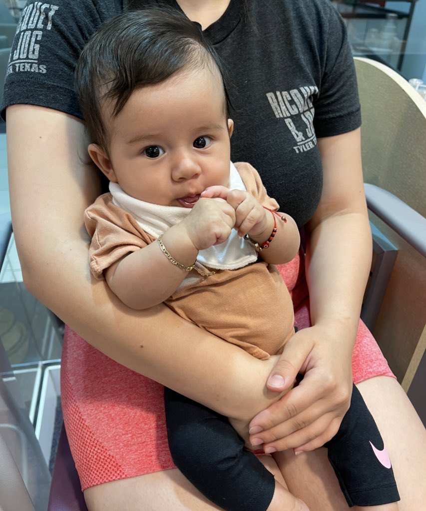 My baby got her ears pierced today 🥺😍😍