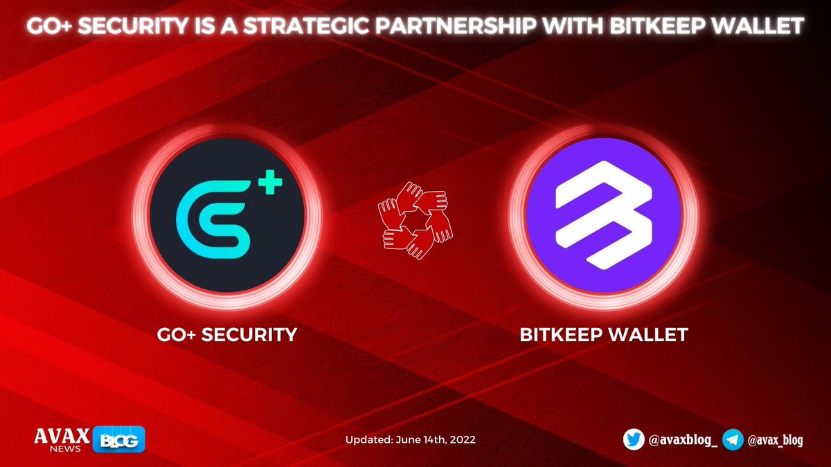 avaxblog_'s tweet photo. 🥳@GoplusSecurity is a strategic partnership with @BitKeepOS  

🌟#BitKeepWallet has integrated #GoSecurity API 
and launched the Token Security Detection function

💪Let's try security detection out

#AVAXBlog #AVAX $AVAX #BitkeepWallet #GoSecurity https://t.co/99URI74lxh