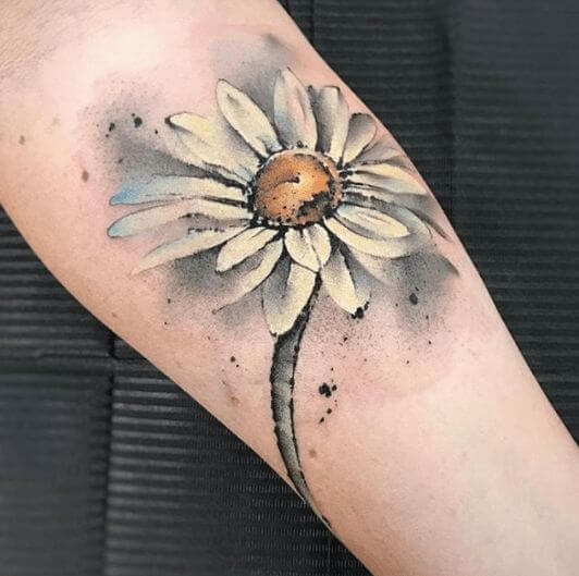 Gerber Daisy Tattoo Design