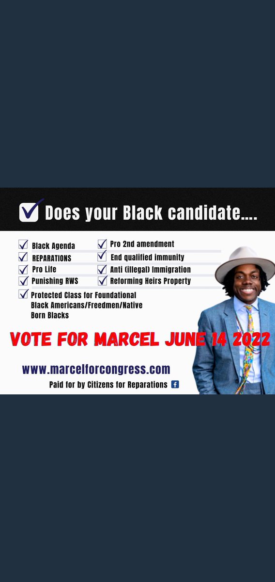 #Vote4Marcel <a href="/Marcel4Congress/">MarcelForCongress</a>
