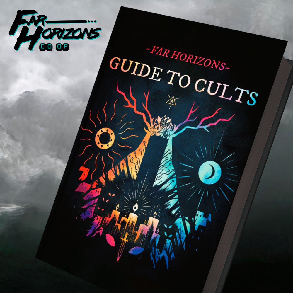 FalconianP's tweet image. The #FHGuideToCults is now open to late pledges on #Gamefound! (link follows)

So, if you missed the crowdfunding campaign, don't worry, you can still join in and pre-order! #TTRPG