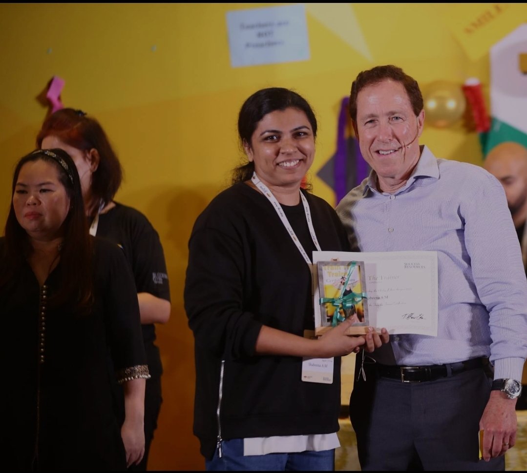 ShabeenaAM1's tweet photo. Proud to be an Internationally Certified Trainer🔥

The 4 days of Train The Trainer at Radisson Blu, Mahabalipuram with @successgyan &amp; Blair Singer, the Magician was truly mindblowing 🔥

#successsuren #successgyan #powerofpossibilities #blairsinger #trainthetrainer https://t.co/rIlNm3xCZ6