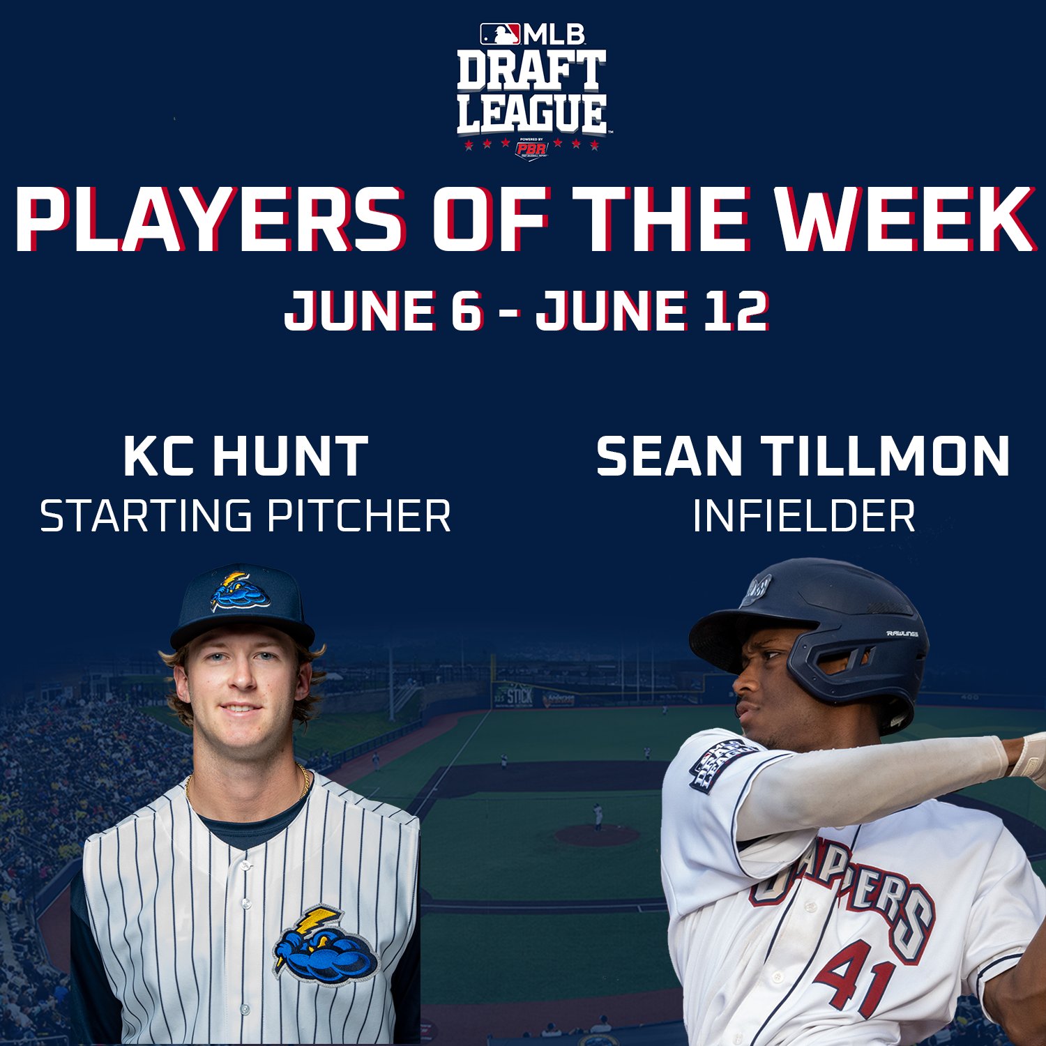 MLB Draft League on X: KC Hunt (@khunt_2) & Sean Tillmon