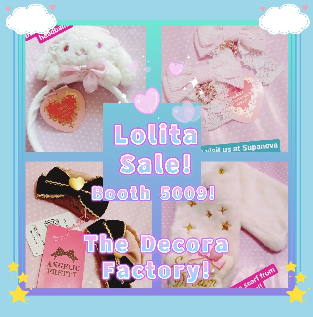 Thedecorafacto1's tweet photo. 🍓We will be having a massive lolita sale at Supanova Sydney, visit us at the pink kawaii Booth 5009! 🎀👗
#thedecorafactory #decorafactory #lolita #lolitafashion #angelicpretty #btssb #sweetlolita https://t.co/mPJjI6XaB1