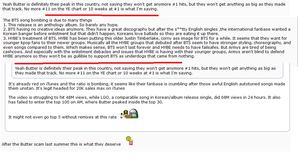 BTSCHARTSLAYER's tweet photo. US/PR Army: see SS from forum predictor (to give you motivation) celebrating  BT5 "flop" in advance. 
BB rules &amp; situation are tough rn. Maximize sale from all ressources: funding FB, entourage (relatives, friends), army on sns!
My own"guess" is based on past retex from iTunes. https://t.co/2N7wFisUuU