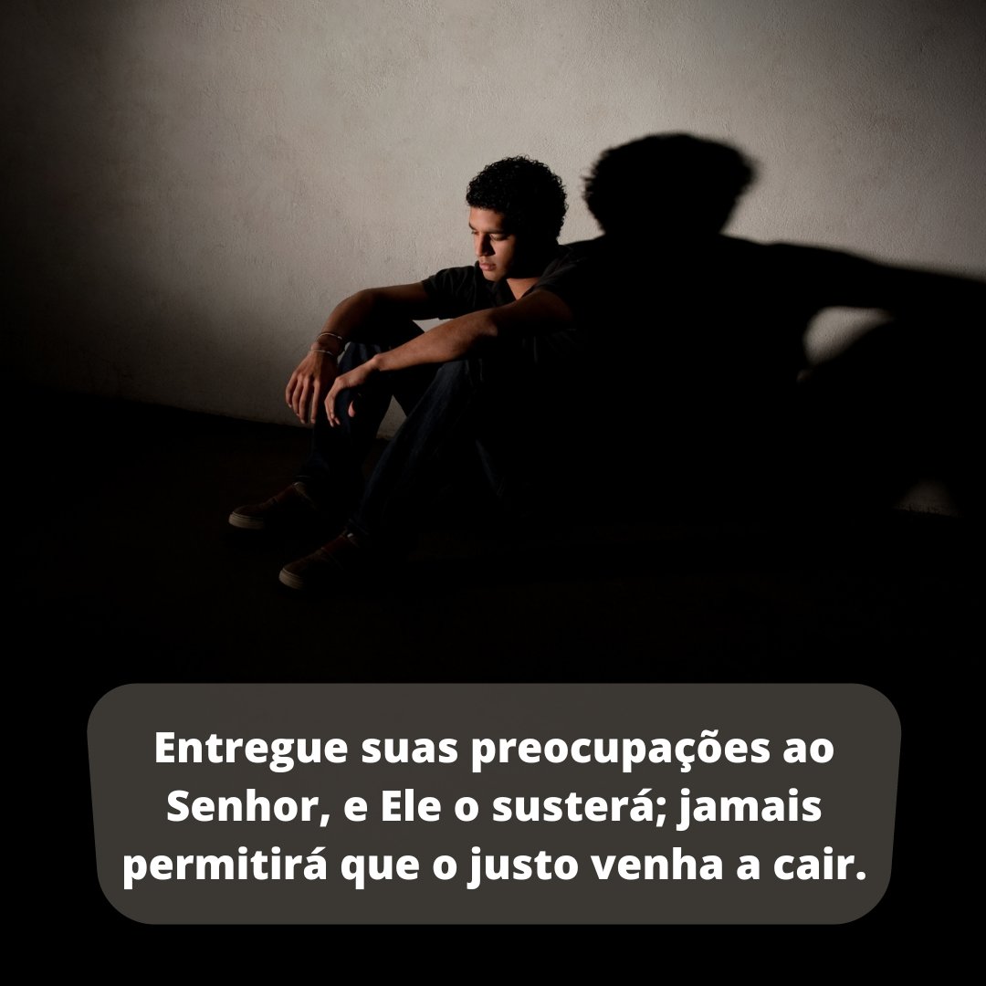 Entregue suas preocupações ao Senhor, e ele o susterá; jamais permitirá que o justo venha a cair. Salmo 55:22

#leiaabiblia #biblia #versopreferido #versobiblico #preocupacoes