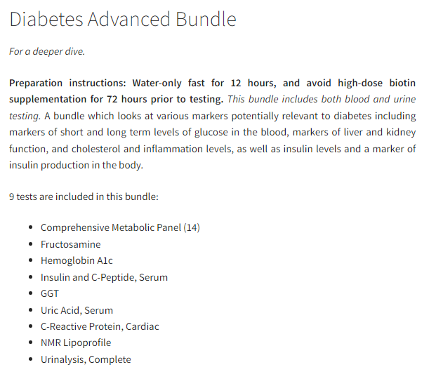 ownyourlabs's tweet photo. The diabetes bundles range from covering the basics to a much more comprehensive look - you can see the spread in the images below 👇👇 https://t.co/34TLqRYpDj