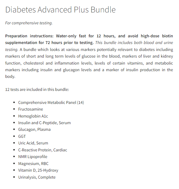 ownyourlabs's tweet photo. The diabetes bundles range from covering the basics to a much more comprehensive look - you can see the spread in the images below 👇👇 https://t.co/34TLqRYpDj
