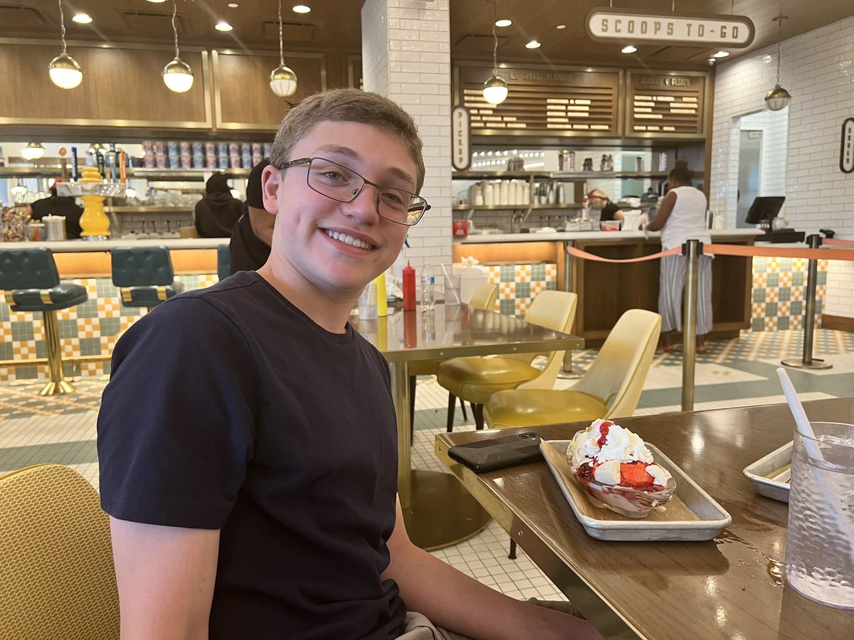 This is how I bribe the kids to keep going in 100-degree heat - ice cream concoctions at The Soda Fountain! <a href="/explorestlouis/">Explore St. Louis</a> #icecream #familyattractions #stlouis