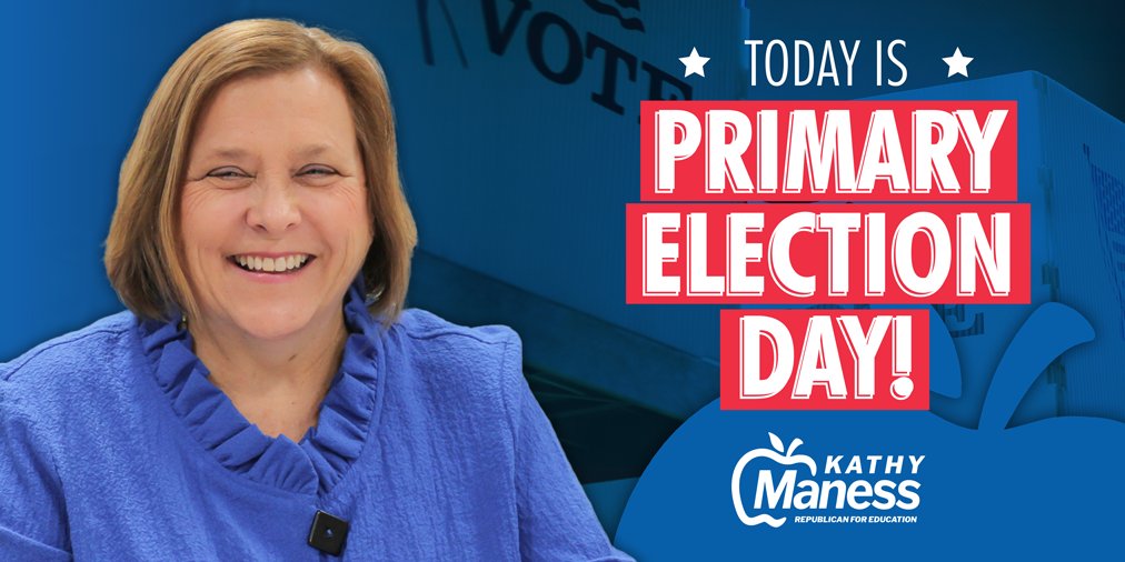 kmaness45's tweet photo. βΌοΈ Today is #ElectionDay βΌοΈ
My family and I would be honored to have your vote for South Carolina Superintendent of Education! We're grateful for your support and we wouldn't be here without you!
Polls are open from 7a.m. to 7 p.m.
Let's win this, South Carolina! #TeamManess https://t.co/dFCQJpcA1n
