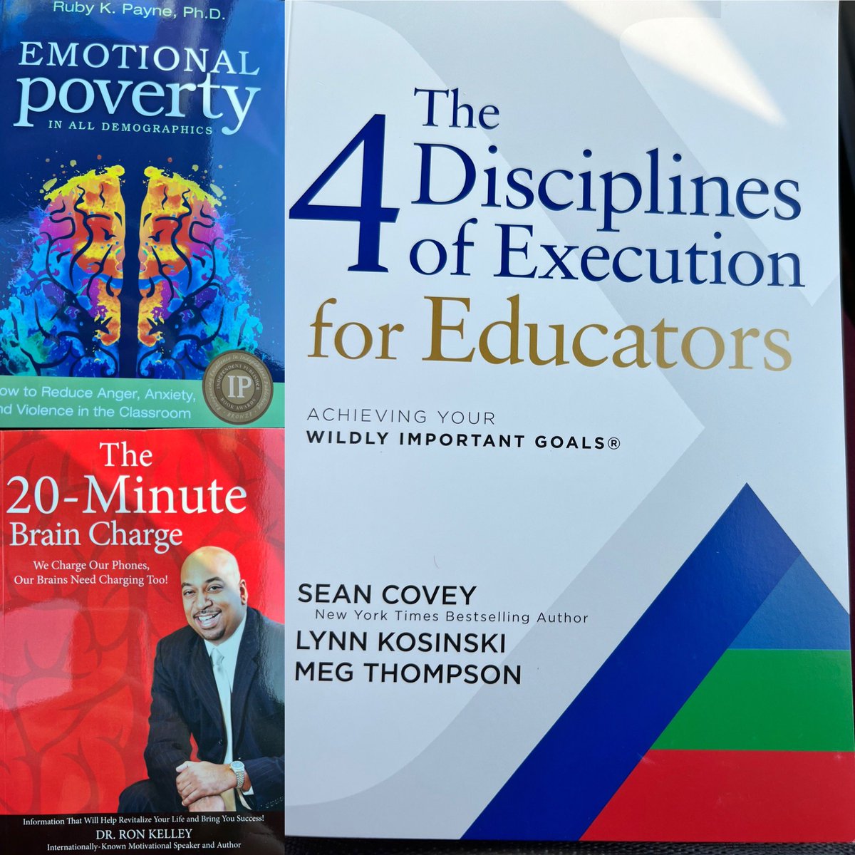 JackieS1119's tweet photo. #TEPSA was incredible! I picked up 3 books that I am excited to dig into! #emotionalpoverty #rubypayne @drronkelley @TheLeaderinMe #educator #growthmindset #assistantprincipal #leadership https://t.co/crf9jTjw56
