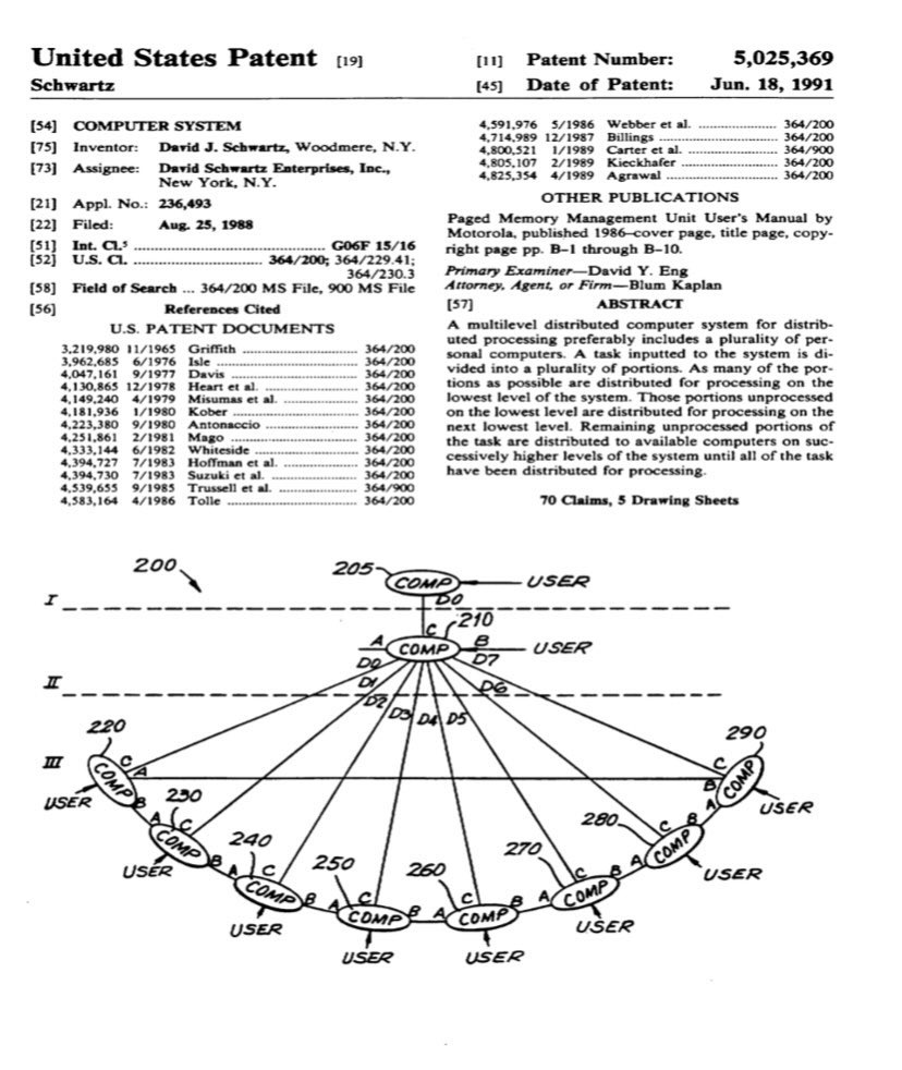💯💯 DAVID SCHWARTZ TALKS ABOUT HIS PATENT FROM 1991 ➡️ 