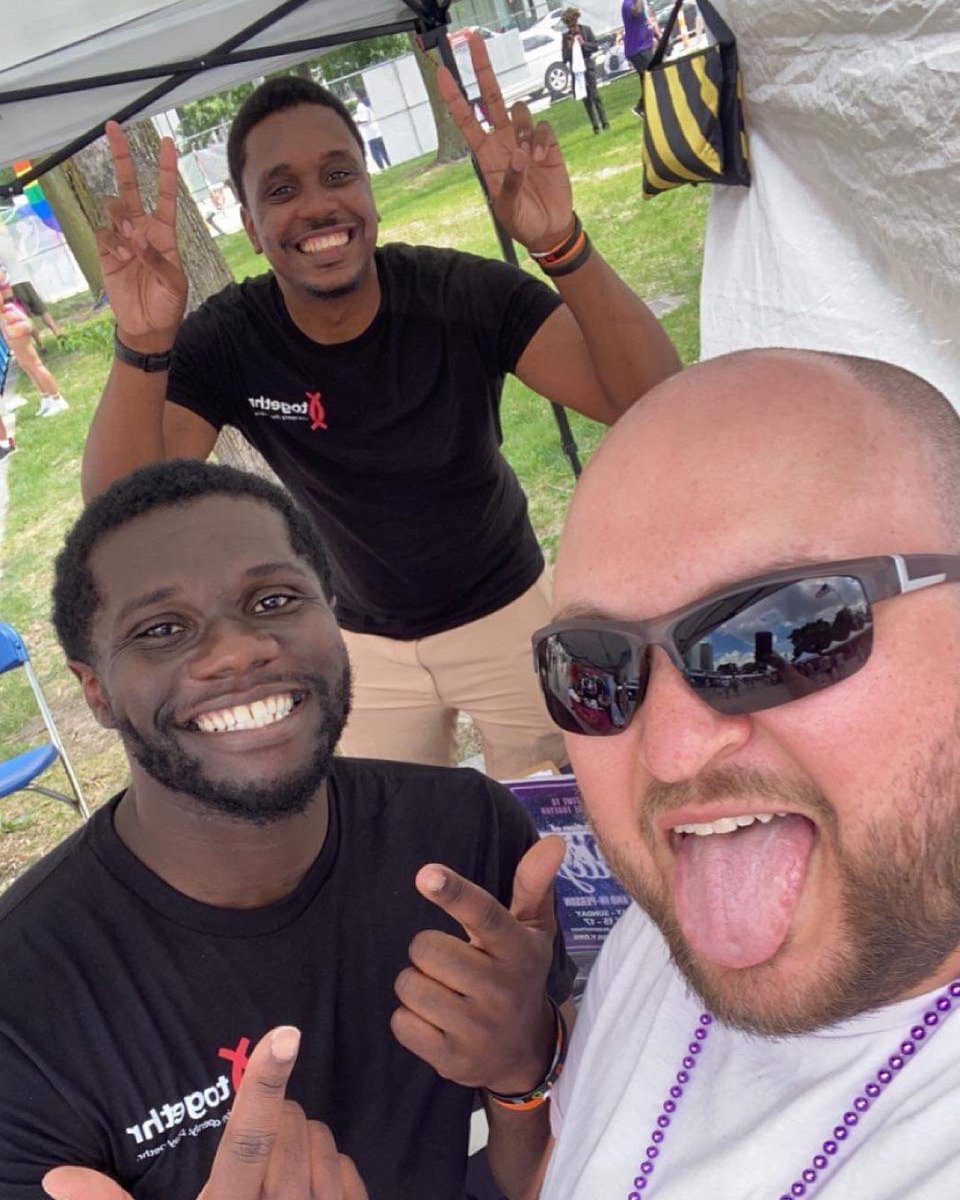 LGBTDetroit's tweet photo. The @LGBTDetroit team celebrated Motor City Pride with #Togethr swag this weekend - #LGBTDetroit - #SafeBraveSpace - #Pride https://t.co/c5haywhTTZ