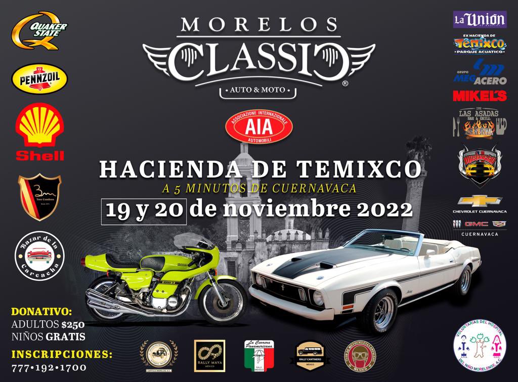 Morelosclassic's tweet photo. Quieres ser parte del mejor evento de autos clásicos y motos clásicas de colección en Morelos 
#MorelosClassicShow
19 y 20 de Noviembre 
Manda la información de tu(s)auto(s) o moto(s)con foto, vía whatsapp al 7771921700 https://t.co/wIp6LSJZ2r