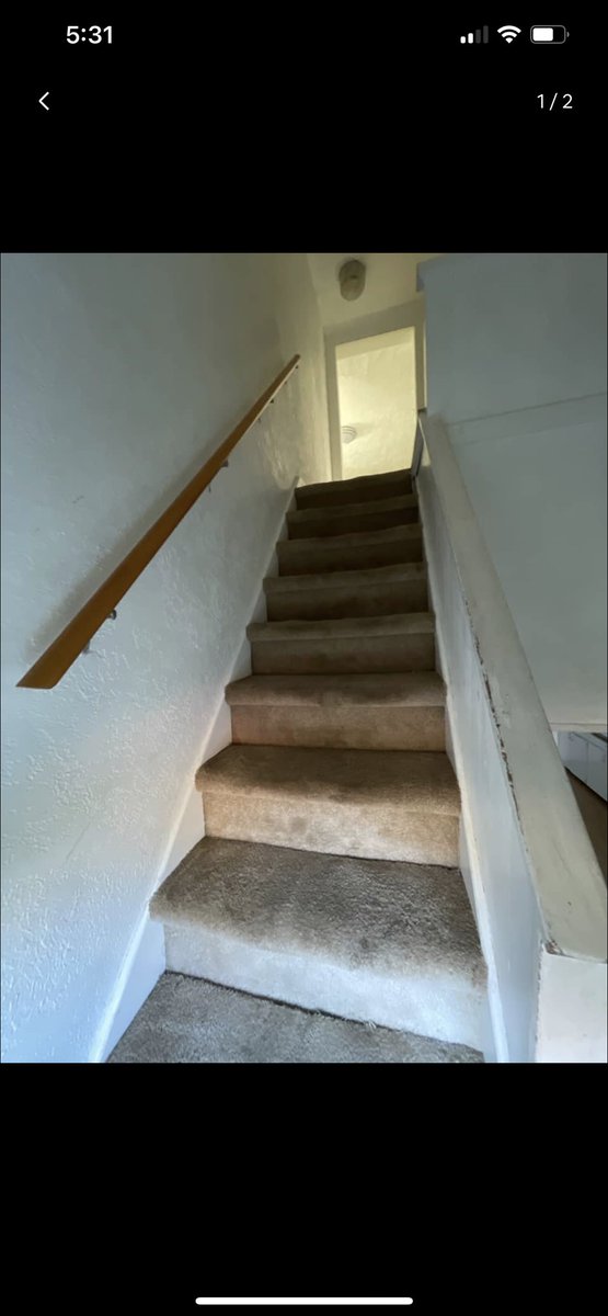 SarahCuster12's tweet photo. @AirbnbHelp these stairs were conveniently left out of a listing I booked. My elderly mother couldn’t even access the bathroom or bedroom. I left immediately and messaged host and you. You’re not following your own cancellation policy. https://t.co/6guL8quu51