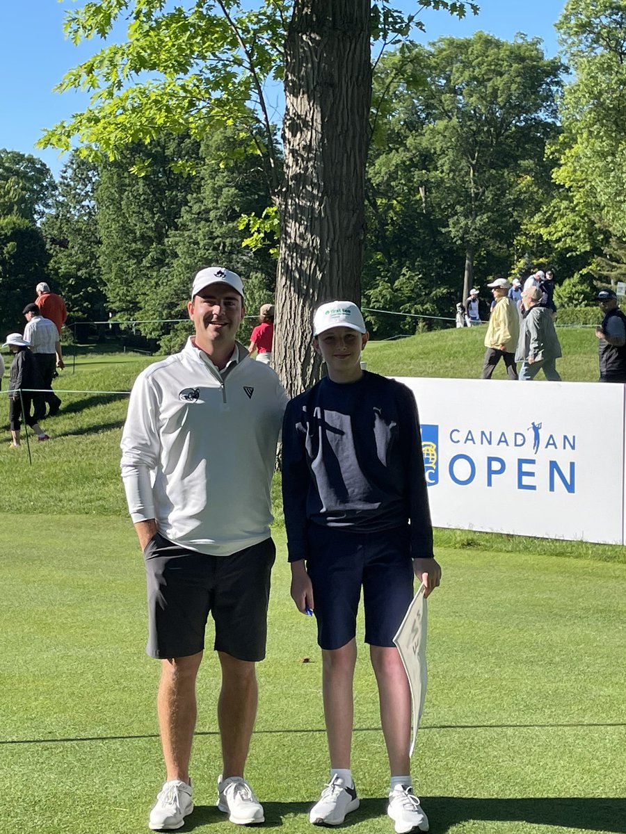 remacpro's tweet photo. @A_Cockerill @PGATOUR @RBCCanadianOpen Congrats on a solid showing AC, and thanks for being so kind to my son Kooper on Wednesday!  He is still talking about hitting your driver! Lol You have a new fan for life! Best of luck the rest of the year and going forward! #thankyou #classact #teamCanada #PGATour https://t.co/1a7sAXxV7Z
