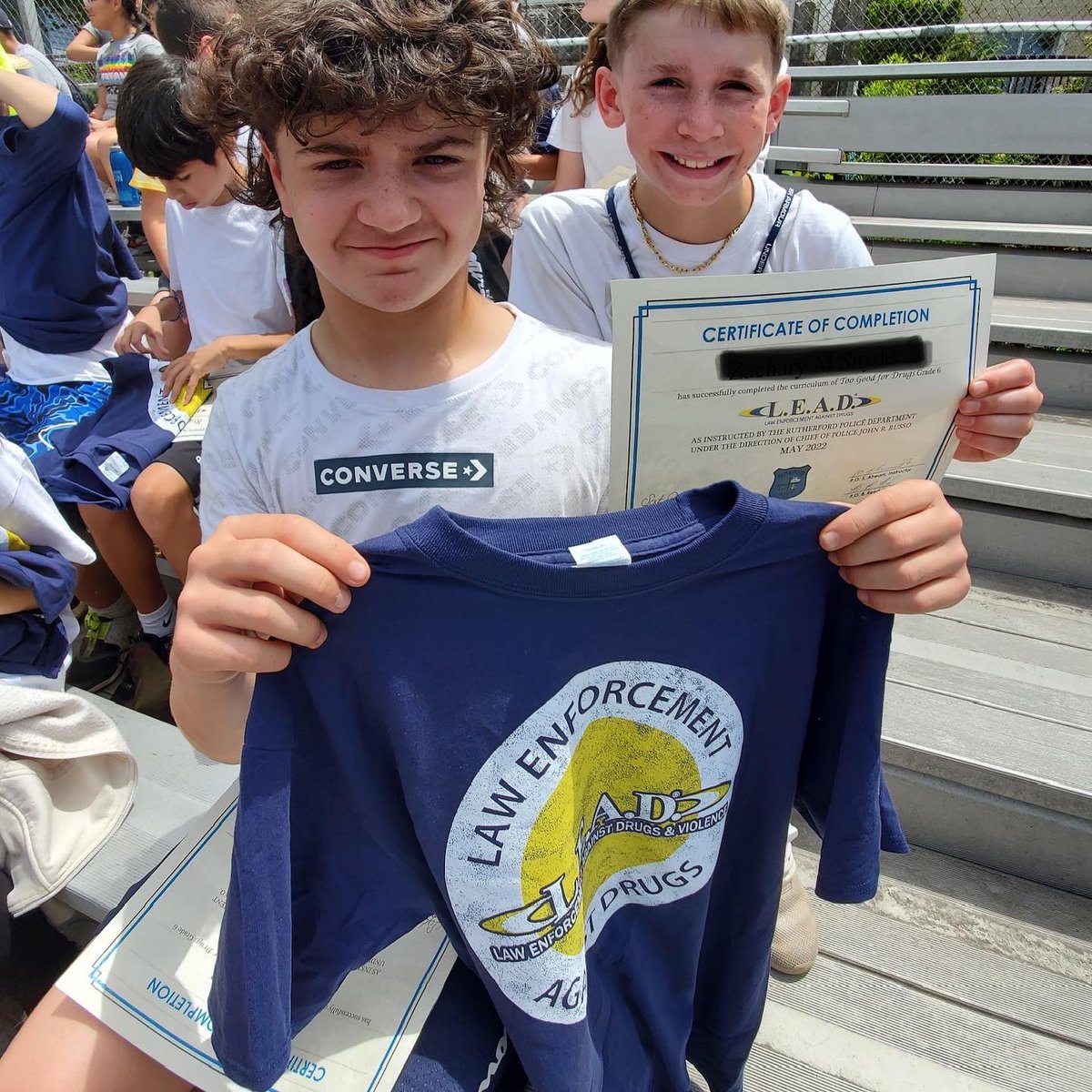 RutherfordPDNJ's tweet photo. Tested and proven effective, that is the @wearelead program we bring to our community #toogoodfordrugs
Congratulations to the 8 SPIRIT AWARD winners and 186 overall 6th grade Pierrepont School L.E.A.D. ๐
https://t.co/Bt2AXcCHqO
#LEAD #rutherfordsfinest #CommunityPolicing https://t.co/MvVZFRxieQ
