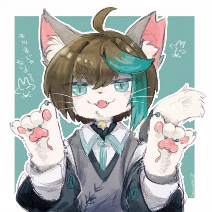 #おこなーと
ちょっと前のマイクラ配信で粉雪に埋もれてた時の小子内さんがかわいかったらくがき 