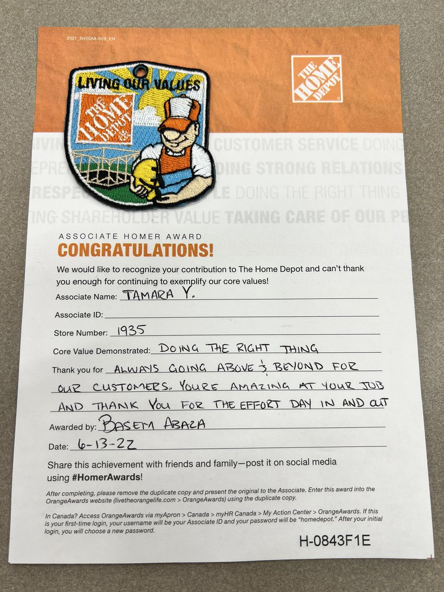 Love my <a href="/1935The/">ChiRidge1935</a> home depot family 😍