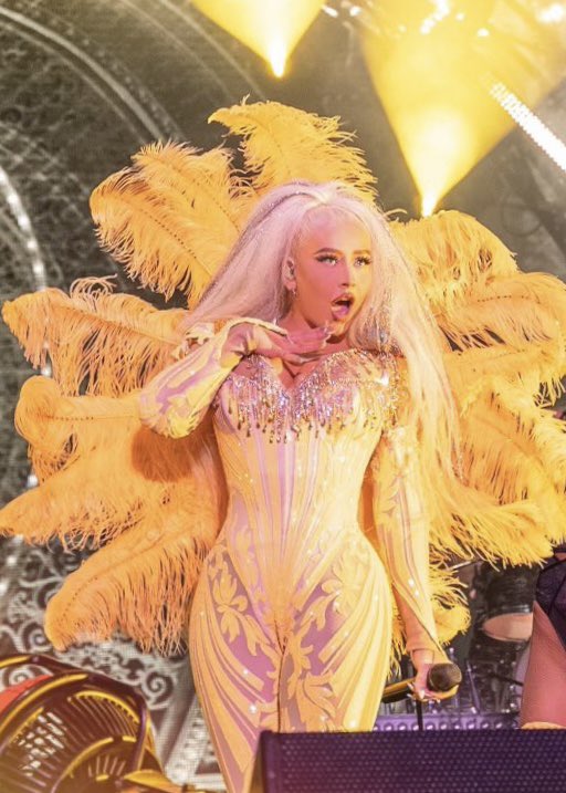 Christina Aguilera in custom Savage X Fenty by Rihanna for L.A. Pride.