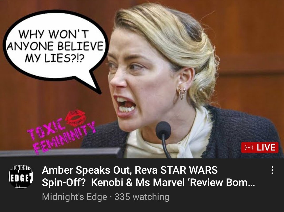 GNinjuh's tweet photo. ☢#ToxicFemmeninity👄 #0121
WHY WON'T ANYONE BELIEVE MY LIES?!
#AmberHeard Speaks Out | #REVA #StarWars #Spinoff? | #ObiWan #Kenobi &amp; #MsMarvel #ReviewBombed? 

The #ToxicFemmes &amp; #ToxicTom 👇🏾
@LaReinaCreole
@Nina7Infinity ♾
#RrrMmmm
@ThomasConnorsJr
❤https://t.co/3soJYCqx3O❤ https://t.co/OGldMVTX9W