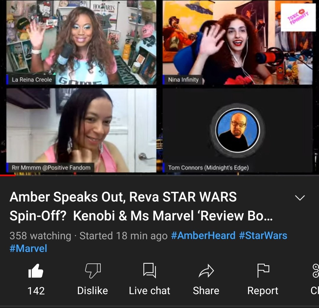 GNinjuh's tweet photo. ☢#ToxicFemmeninity👄 #0121
WHY WON'T ANYONE BELIEVE MY LIES?!
#AmberHeard Speaks Out | #REVA #StarWars #Spinoff? | #ObiWan #Kenobi &amp; #MsMarvel #ReviewBombed? 

The #ToxicFemmes &amp; #ToxicTom 👇🏾
@LaReinaCreole
@Nina7Infinity ♾
#RrrMmmm
@ThomasConnorsJr
❤https://t.co/3soJYCqx3O❤ https://t.co/OGldMVTX9W