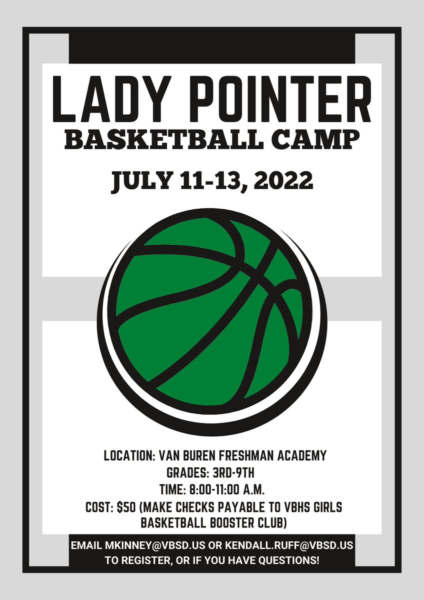 vbladypointers's tweet photo. Future Lady Pointers, sign up for camp!!! 
 https://t.co/fTdrHjQg3V https://t.co/rITnlnmLAj