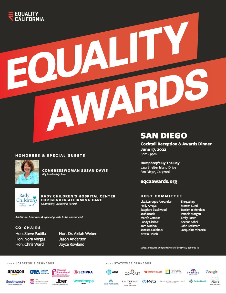VanstLaw's tweet photo. Vanst Law LLP is proud to sponsor the San Diego Equality Awards, presented by Equality California.  @eqca 

#VanstLawLLP #SanDiego #businesslaw #corporatelaw #businesslitigation #litigation #taxlaw #taxattorney #equalityawards #eqca https://t.co/imHu00PVPh
