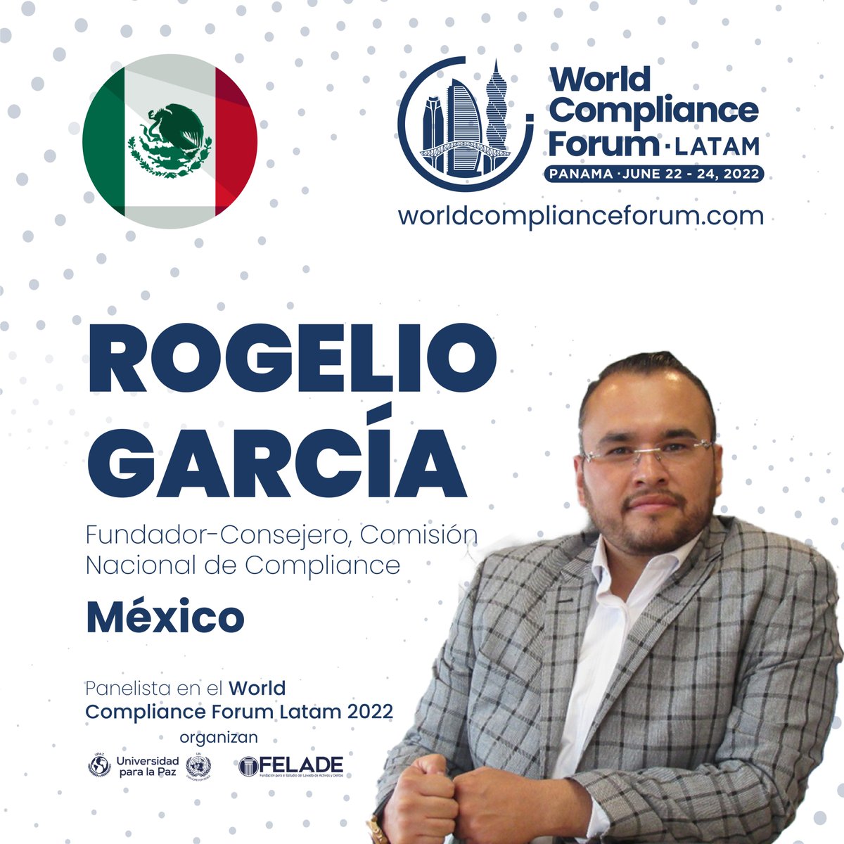 El World Compliance Forum Latam Panamá 2022, del 22 al 24 de junio.
worldcomplianceforum.com

Panel 15: Compliance Penal: Investigaciones internas, Canal de Denuncias y Delincuencia Corporativa.

#wcflatam2022
#felade
#upaz
