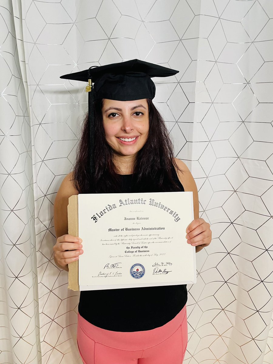 Officially received my #MBA in the mail today!👩🏻‍🎓grateful for the education opportunities at AT&amp;T #lifeatatt #Classof2022 #masterofbiz #floridaatlanticuniversity #GoOwls