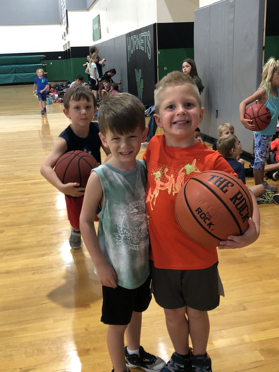 Great first day of our Boys &amp; Girls Fundamental Basketball Camp!! These two future hoopers had a blast!! 🏀 ⛹🏻‍♂️⛹🏻