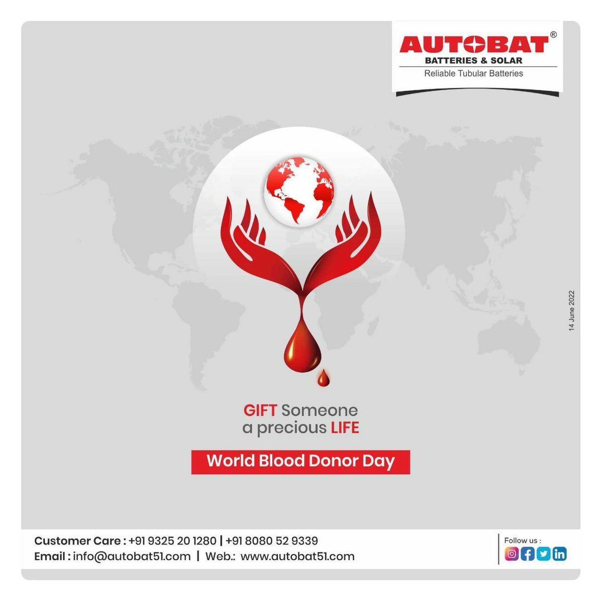 AutobatL's tweet photo. World Blood Donor Day
GIFT Someone a precious LIFE
 #worldblooddonorday 
#blooddonorday 
#blooddonation 
#donateblood 
#savelife 
#blooddonorsneeded
#donatebloodsavealife 
#GiveBlood https://t.co/0JF6V6LvrN