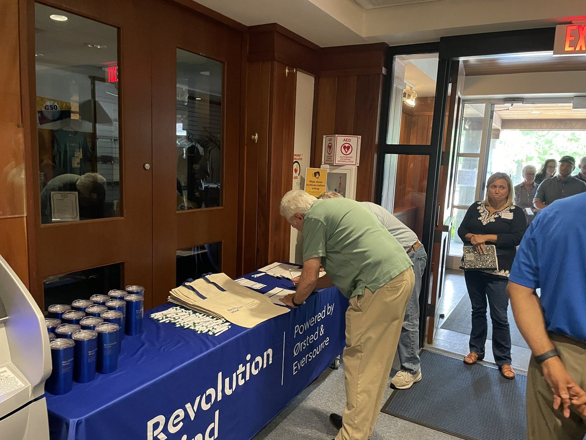A full house at the #RevolutionWind Open House! We’re excited to see so many of our neighbors and tell them about the great progress we’ve made in powering Rhode Island with clean and renewable energy!