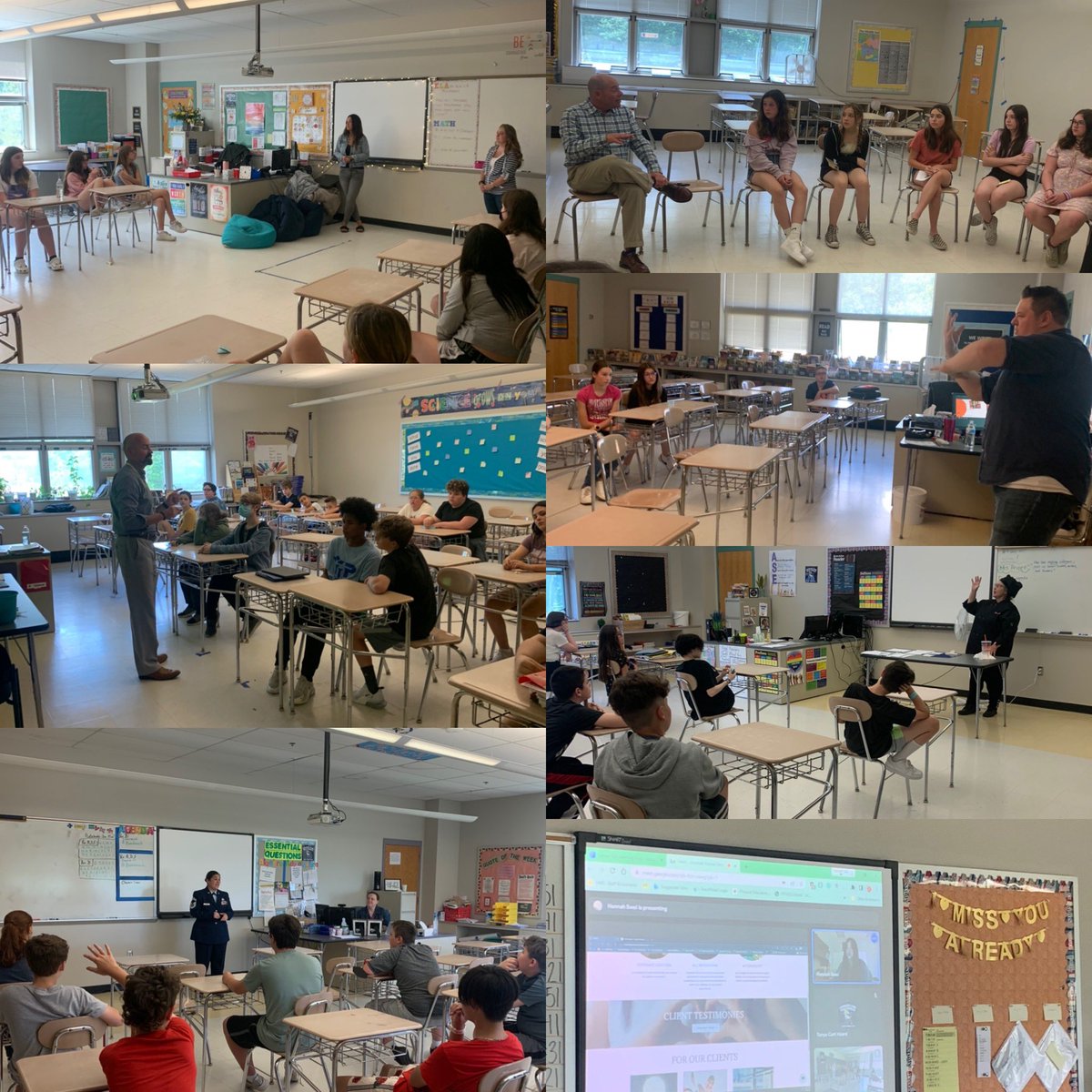 MrsColePE's tweet photo. FWHMS career fair was a huge success. Thank you to all our speakers for coming!! https://t.co/v1qq9FWgvq