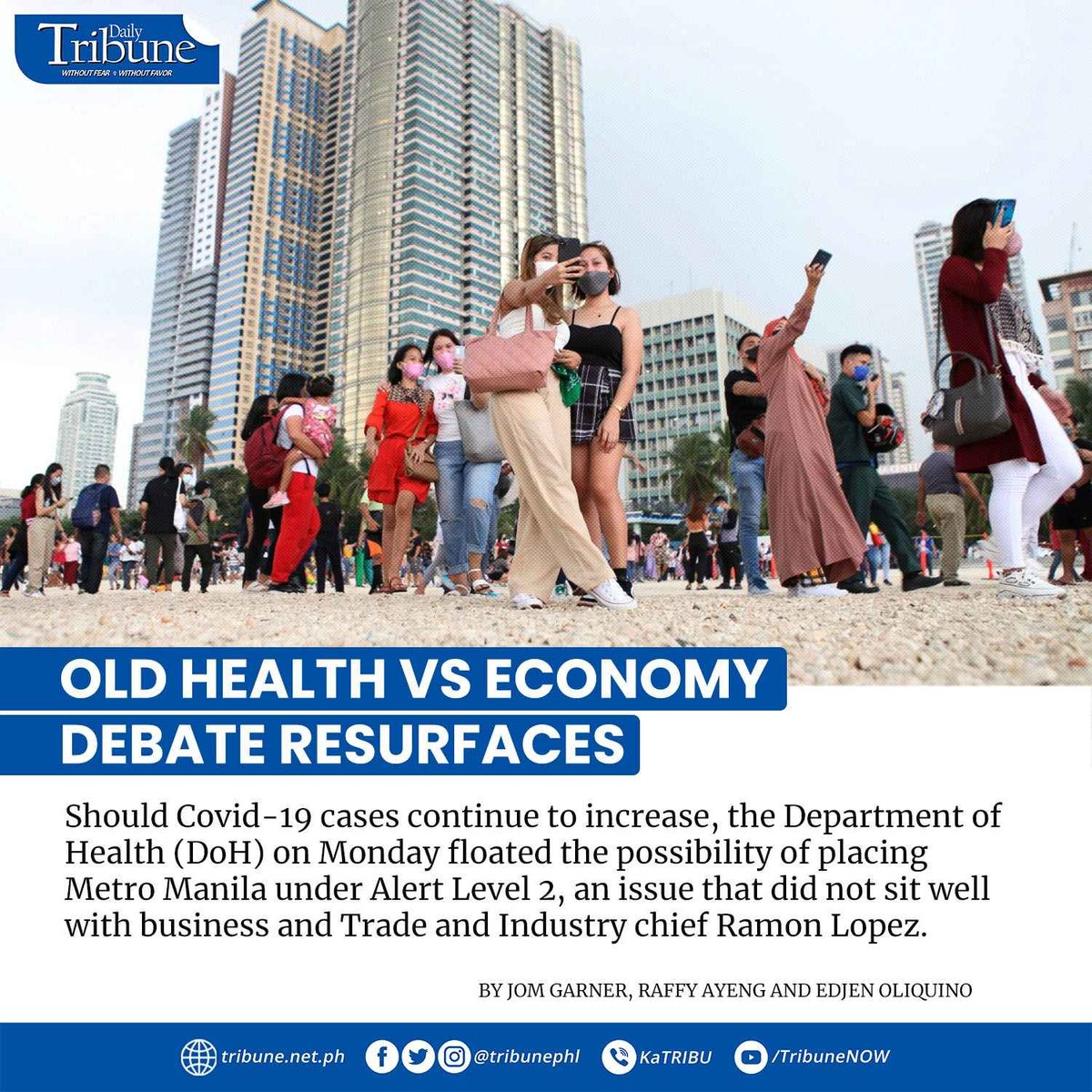 tribunephl's tweet image. At the moment, Metro Manila is under the most lenient Alert Level 1 until 15 June.

FULL STORY: tribune.net.ph/index.php/2022…

#alertlevel2 
#covid19ph 
#DailyTribune