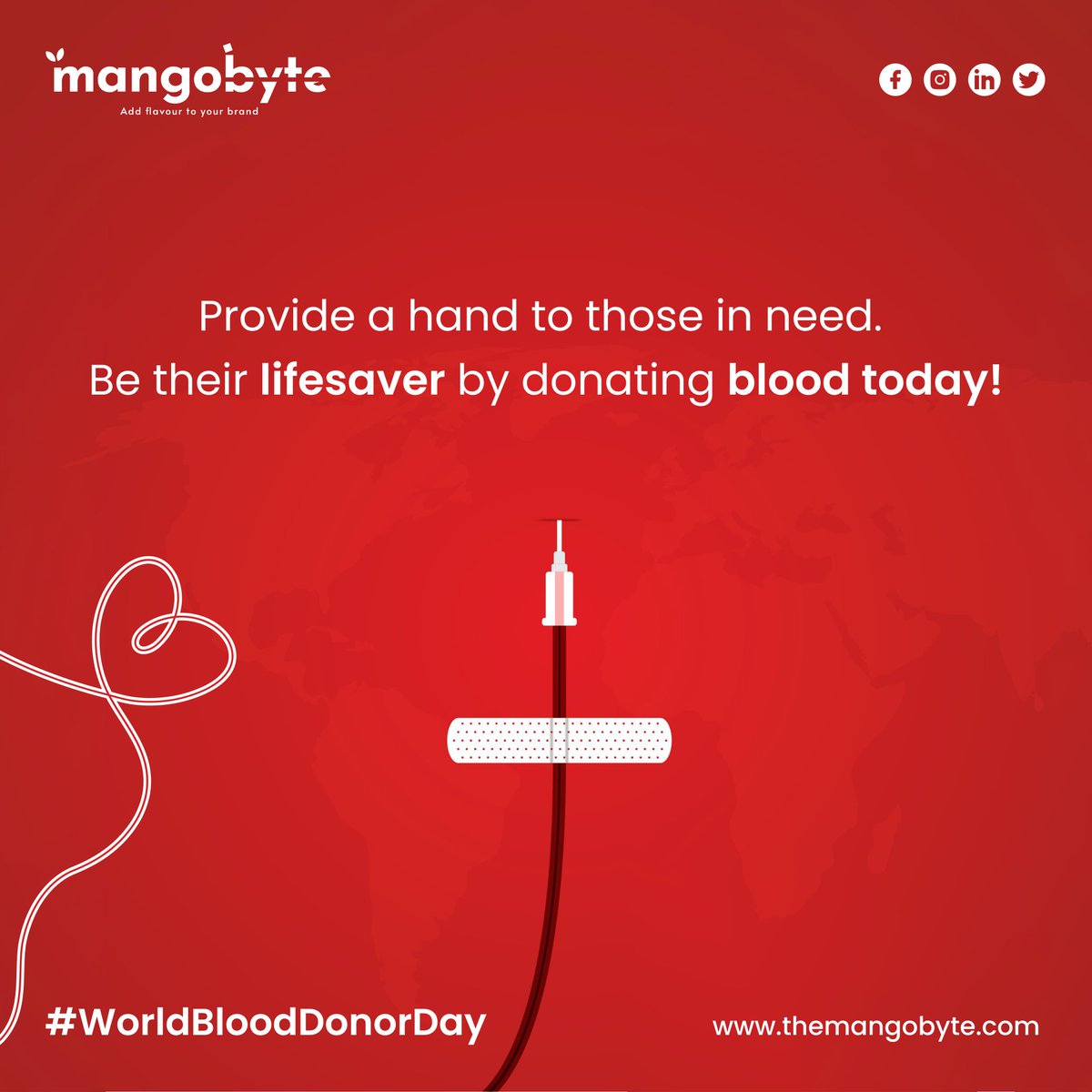 byte_mango's tweet photo. Blood is always needed to save lives and treat people. Show your solidarity to the community and contribute with regular blood donation. 

#MangoByte #WorldBloodDonorDay #Savelife https://t.co/9amtXZofLo