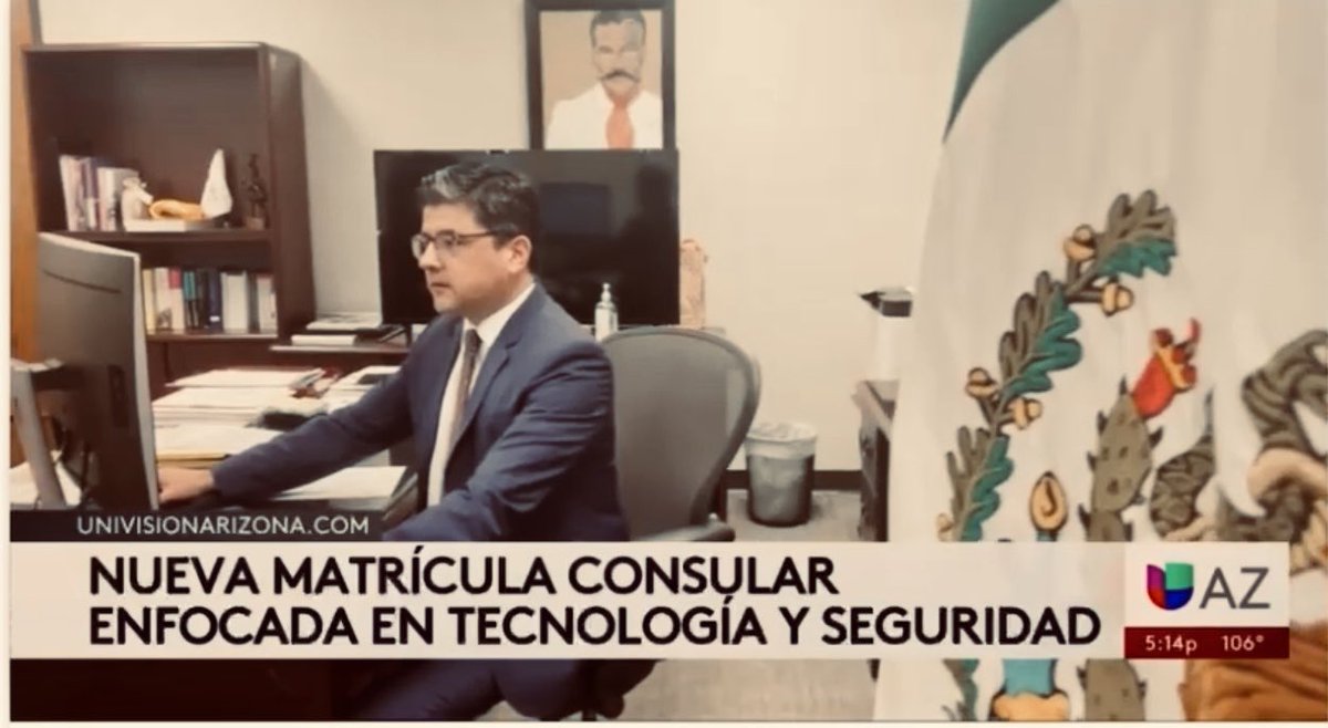 jorgem_yescas's tweet photo. Today, @UnivisionAZ reported on the #ConsularID #3rdGeneration, which has greater security elements and is practically unforgeable.
This new Consular ID gives greater certainty to its bearer, as well as financial institutions, police, and government agencies. https://t.co/9Rx2V79dgx