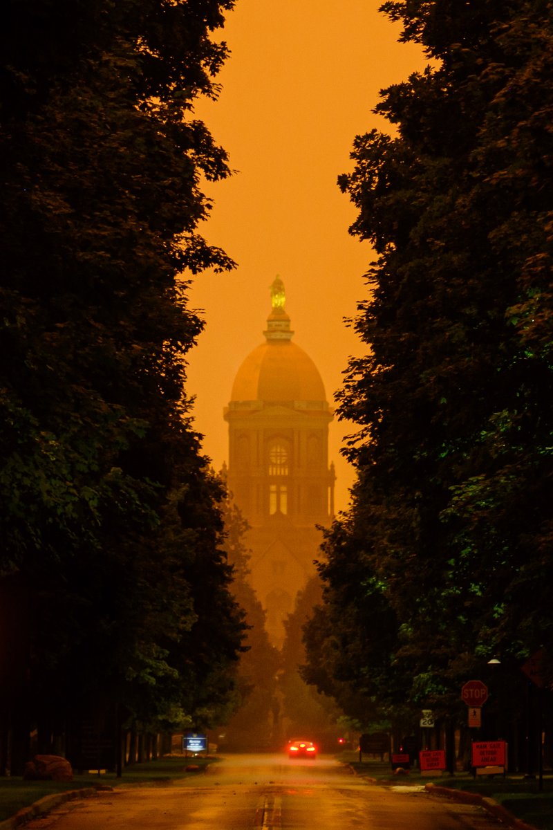 The absolutely-not-kidding-or-photoshopped color of the sky a bit ago. Yowsa.